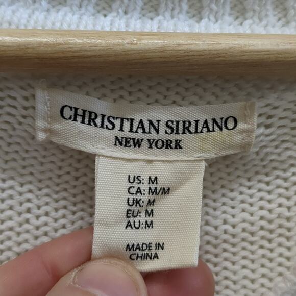 Christian Siriano New‎ York striped collared sweater size M - Picture 3 of 6